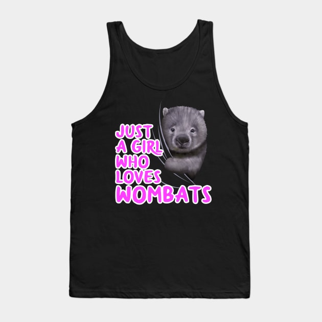 Just A Girl Who Loves Wombats Tank Top by TheTeeBee